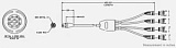 Разъем Viking Keysight (Agilent) 11713D-301, на 4 ленточных кабеля